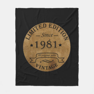 Geburtstagsgeschenk zum Jahrgang 1981 Fleecedecke