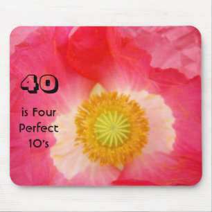 Geburtstagsgeschenke 40 ist Four Perfect 10's Mous Mousepad