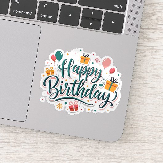Geburtstagsgeschenke Aufkleber (Detail)