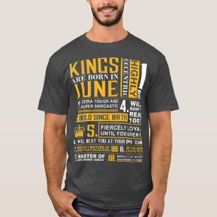 Geburtstagsgeschenke Die Könige sind im Juni Gebor T-Shirt