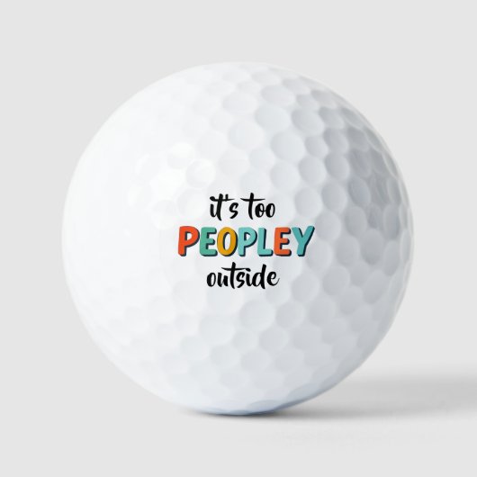 Geburtstagsgeschenke Farbige Lustige Text Moderne Golfball (Vorderseite)