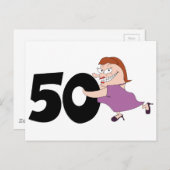 Geburtstagsgeschenke - Funny Cartoon Geburtstag Postkarte (Vorne/Hinten)