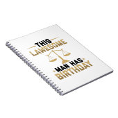 Geburtstagsgeschenke für Anwälte | Rechtsanwaltsge Notizblock (Rechte Seite)