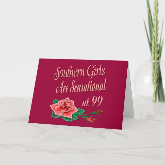 Geburtstagsgeschenke für Südmädchen Karte (Vorderseite)