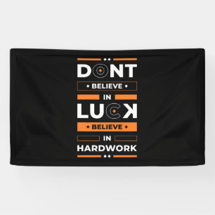 Geburtstagsgeschenke glauben an harte Arbeit Banner