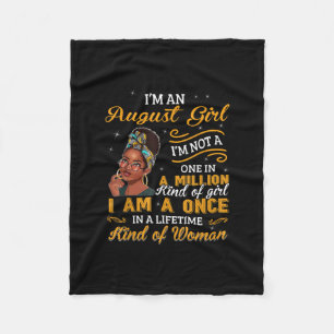 Geburtstagsgeschenke im August für Schwarze Frauen Fleecedecke