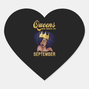 Geburtstagsgeschenke  Im September sind Queens Geb Herz-Aufkleber