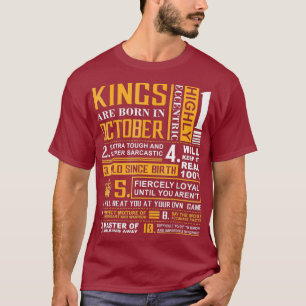 Geburtstagsgeschenke - Könige werden im Oktober ge T-Shirt