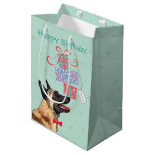 Geburtstagsgeschenke Malinois Mittlere Geschenktüte