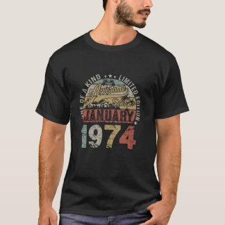 Geburtstagsgeschenke Phantastisch seit Januar 1974 T-Shirt