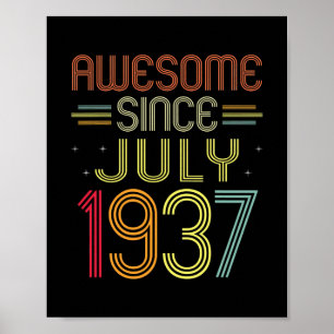 Geburtstagsgeschenke Phantastisch seit Juli 1937 8 Poster