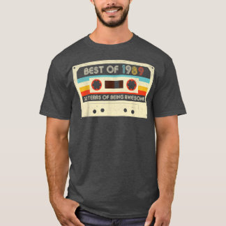 Geburtstagsgeschenke Retro Vintag Best of 1989 Cas T-Shirt