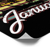 Geburtstagsgeschenke Retro Vintag Januar 1959 Poster (Ecke)