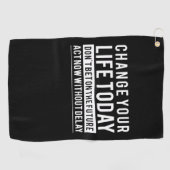 Geburtstagsgeschenke verändern heute Ihr Leben Golfhandtuch (Horizontal)