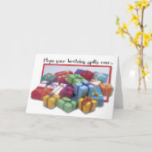 Geburtstagsgeschenke verschütten karte (Gelbe Blume)