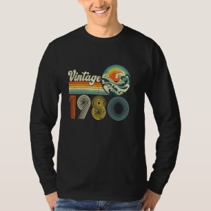 Geburtstagsgeschenke Vintag Geboren 1980 45 Jahre T-Shirt