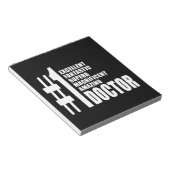 Geburtstagsgeschenke von Ärzten: Nummer 1 Notizblock (angewinkelt)