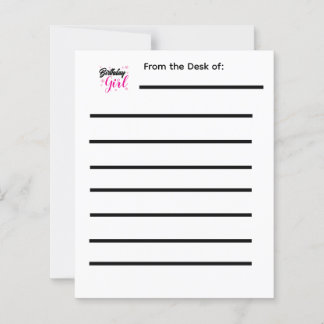 Geburtstagsgeschenkliste für Mädchen