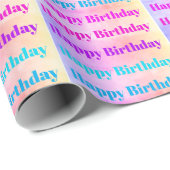 Geburtstagsgeschenkpapier Geschenkpapier (Rolleneckpunkt)