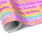 Geburtstagsgeschenkpapier Geschenkpapier (Rolleneckpunkt)
