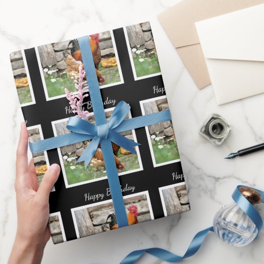 Geburtstagsgeschenkpapier / Hühnerhof Geschenkpapier (Schenken)