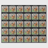 Geburtstagsgeschenkpapier / Hühnerhof Geschenkpapier (Flach)
