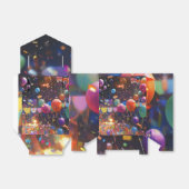 Geburtstagsgeschenktasche, Ballongeschenktasche, P Geschenkschachtel (Ungefaltet)