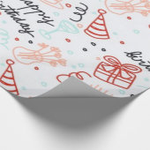 Geburtstagsgeschenkverpackung  geschenkpapier (Ecke)