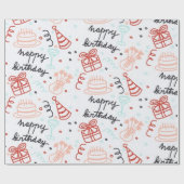 Geburtstagsgeschenkverpackung  geschenkpapier (Flach)