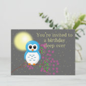 Geburtstagsgeschwür mit Eule Karte (Stehend Vorderseite)