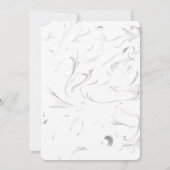 Geburtstagsgestaltung mit Optionen für personalisi Einladung (Rückseite)