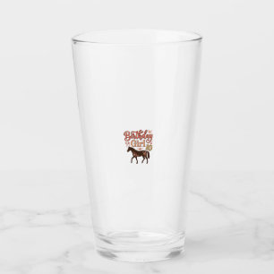 Geburtstagsgirl 10 Pferde Floral Vektor Design_1 Glas