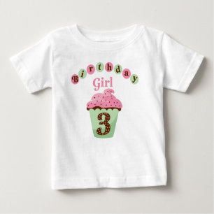GeburtstagsGirl Age 3 Baby T-shirt