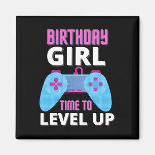 GeburtstagsGirl Time to Level Up Video Game Geburt Magnet