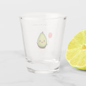 Geburtstagsglas, Avocado Geburtstag süß  Schnapsglas (Rückseite)