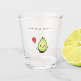 Geburtstagsglas, Avocado Geburtstag süß  Schnapsglas