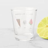 Geburtstagsglas Wassermelone Zucker High Shotglas Schnapsglas (Rückseite)