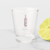 Geburtstagsglas, Wein Thema  Schnapsglas (Rückseite)