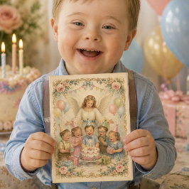 Geburtstagsglückwünsche für Kinder mit Down-Syndro Karte