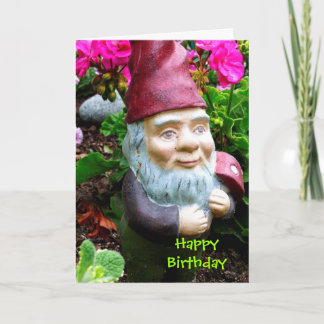 Geburtstagsgnome Geburtstagskarte Karte