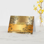 Geburtstagsgold 35 karte (Gelbe Blume)