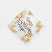 Geburtstagsgold Serviette (Ecke)