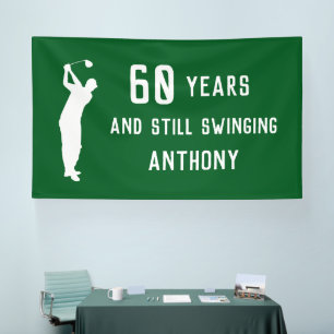 Geburtstagsgolfer Lustig 60. Geburtstag Glückliche Banner