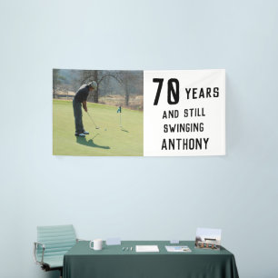 Geburtstagsgolfer Lustig 70. Geburtstag Glückliche Banner