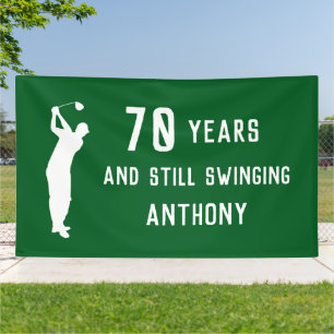 Geburtstagsgolfer Lustig 70. Geburtstag Glückliche Banner