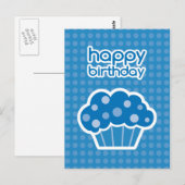 Geburtstagsgrauer Kuchen Postkarte (Vorne/Hinten)