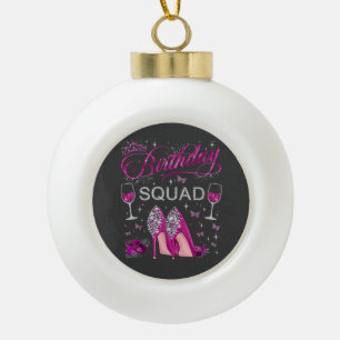 Geburtstagsgruppe Schmetterlinge Keramik Kugel-Ornament
