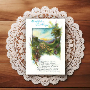 Geburtstagsgruß aus der Zeit um 1900 Postkarte