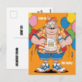 Geburtstagsgruß für den Box-Eckmann Postkarte (Vorne/Hinten)