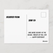 Geburtstagsgruß für den Box-Eckmann Postkarte (Rückseite)